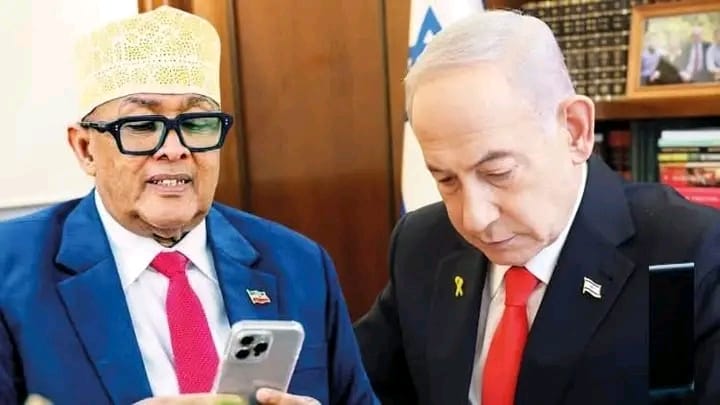 Netanyahu: Somaliland Is a Moderate Muslim Democracy Seeking Abraham Accords Somaliland President Abdirahman Mohamed Abdillahi ‘Cirro’ during a video call with Israeli Prime Minister Benjamin Netanyahu.