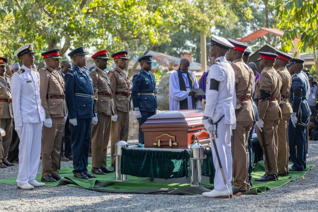 Rt. Hon. Raila Odinga being laid to rest in a State Burial. Photo courtesy.