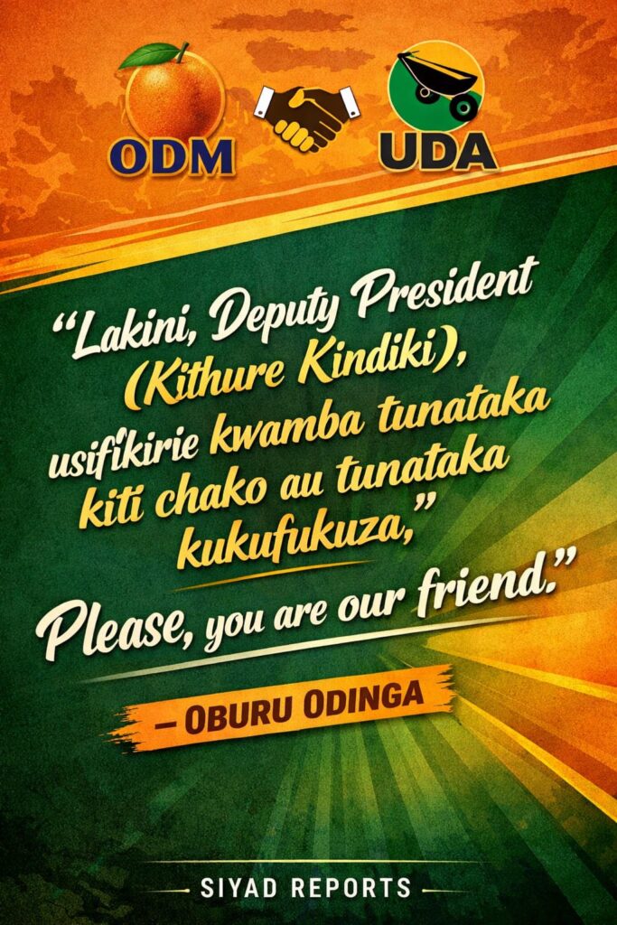 ODM–UDA TALKS, POWER ASSURANCES AND INTERNAL REBELLION: OBURU ODINGA’S MESSAGE TO KINDIKI EXPOSES A PARTY AT A CROSSROADS AHEAD OF 2027 1 WhatsApp Image 2026 02 03 at 6.37.42 AM