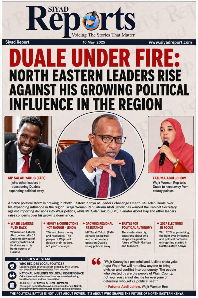 DUALE UNDER FIRE: North Eastern Leaders Rise Against His Growing Political Influence in the Region IMG 20260810 WA0000